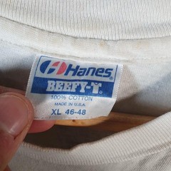 Vintage Hanes Beefy Cerebral Palsy 90s USA Single Stitch T Shirt Men’s XL White