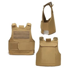 Body Bulletproof Vest Front Back Plates Armor Tactical Jacket Guard Security Kit