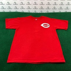 Cincinnati Reds MLB Baseball Dad Number 1 Fan Majestic T Shirt – M