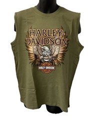 Harley Davidson Men’s Grail Sleeveless Tank Top Green 402949490