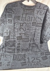 Hanes Beefy-T 125 Year Anniversary Ring Spun T-Shirt #5180 – Black – 2XL