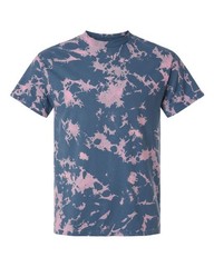 Peaches 100% Ringspun Soft Cotton LaMer Over-Dyed Tee, Crinkle Tie Dye, T-Shirt