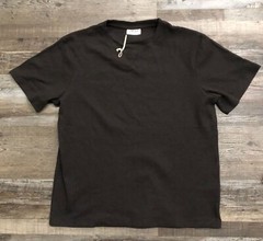 Crisp Mens Medium Brown Short Sleeve Thermal Tee T Shirt New NWOT