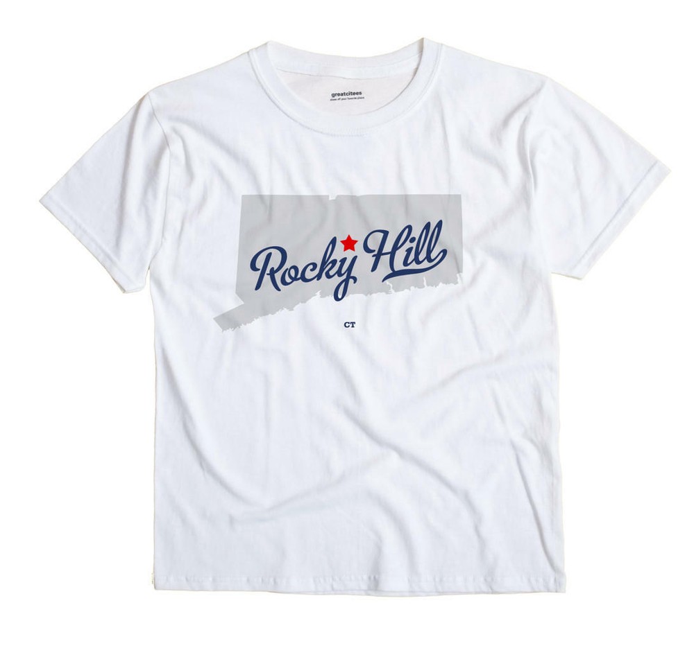 Rocky Hill Connecticut CT T-Shirt MAP