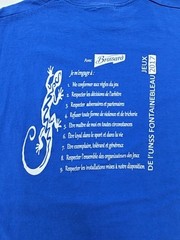 Fruit Of The Loom Unisex Kids T-Shirt Blue Graphic Vineyard Size M Good Condition