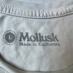 Mollusk California Surfboards Avocado Shirt Large Beige Venice Surfer Vintage