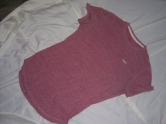 🔥 HOLLISTER MEN’S CURVED HEM T-SHIRT COTTON PINK L