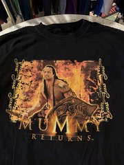 Vintage 2001 The Mummy Returns Rock Dwayne Johnson Movie Promo Shirt Men’s XL