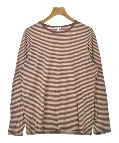 SUNSPEL T-shirts/Cut & Sewns BrownxBeige(Border) XL 2200697414014