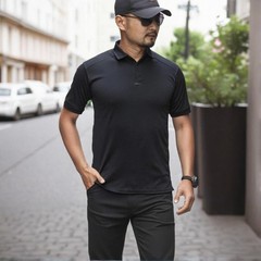 Quick Dry Shirt Mens Polo T-Shirt Tactical Combat Short Sleeve Team Work Casual