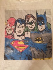 Vintage Style Justice League Sleveless T Shirt Arms Were Cut Size M By DC Comics