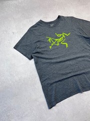 Arc’teryx Gray Graphic Logo T Shirt Men’s Size XL Outdoor Hiking Tee
