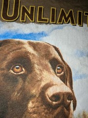 Artisans Ducks Unlimited Brown Dog Sportsman’s Warehouse 90s Cotton Tee 2XL Vtg