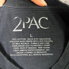 2Pac T-Shirt Mens Size L Black California Love Graphic Rap Tee Hip Hop Print