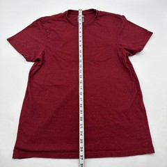 CSG Champs Sports Gear T-shirt Men S Burgundy Aop Pocket .#41499
