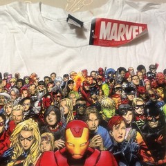 Vintage Marvel X Mad Engine Full Cast Iron Man Comics T-Shirt Size XL/XG