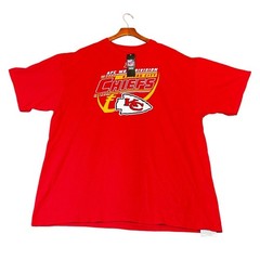 NWT Majestic 2018 Kansas City Chiefs Red Regular Season Graphic T-Shirt Sz 2XL