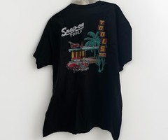 NWT Snap On Tools Black T-Shirt Size XL 50s Classic Car & Palm Tree Graphic 🌴