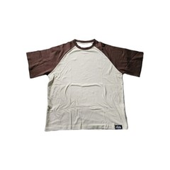 EPTM 100% Cotton T-SHirt Men’s Sz Med Cream/Brown Square Bottom Urban Mod