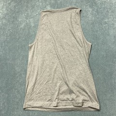 Volcom Tank Top Mens Medium Heather Gray Chest Pocket Sleeveless Logo Pullover