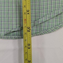 Ralph Lauren~Blake~M~Blue Label Men~Cotton~Green Blue White Plaid~Longsleeve
