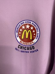 McDonald’s All American Games Shirt Mens Large Purple Good 2011 Chicago Graphic