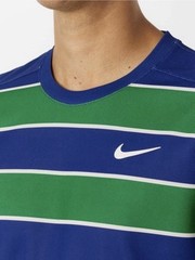 Nike Court Slam Dri-FIT ADV Tennis Top Shirt Blue Green FZ6934-539 Men’s Large L