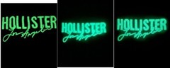 Hollister Men’s Glow-In-The-Dark Graphic T-Shirt Curved Hem Logo Tee XS S M L XL