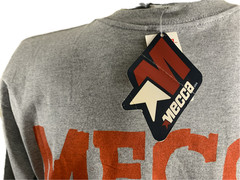 Mecca Men T-Shirt Vintage Y2K Summer Bike Heather Hip Hop Gray NWT L