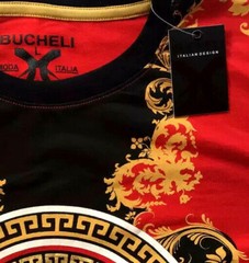 Men’s Bucheli Cotton T Shirt,Italian Style,Slim Fit,Stretch S M….A18.A