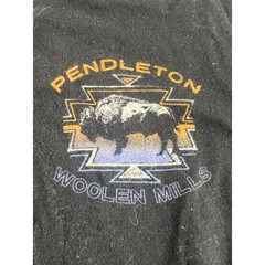 Pendleton Tshirt Adult Large Black Sportswear Preppy Casual Lounge Pullover