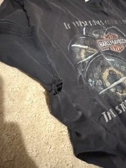Harley Davidson Vintage Black Shirt If Faces Could Talk Shirt Size XL *Read Desc