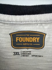 Foundry Supply Co Men’s 100% Cotton Raglan Sleeve Graphic Tee Shirt- Size 3XL