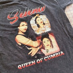 Selena Queen of Cumbia Acid Wash Graphic T-Shirt
