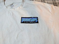 Stafford Men White Graphic Short Sleeve T-Shirt Classic Fit Darkside Customz XXL
