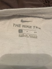 Nike Air Stylish White T-Shirt With World Logo In Size Small