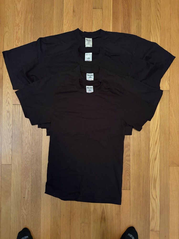 Shaka Wear Super Max Heavy Men’s Black Cotton Knit T-Shirts S-XL (LOT OF ALL 4)