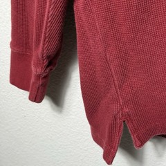 Men’s Long Sleeve Thermal Henley Size XL Cotton Heavyweight Knit RedHead Outdoor
