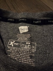 Men’s Hanes Ultimate X-Temp Thermal Crew Neck Long Sleeve – Used M Medium Gray