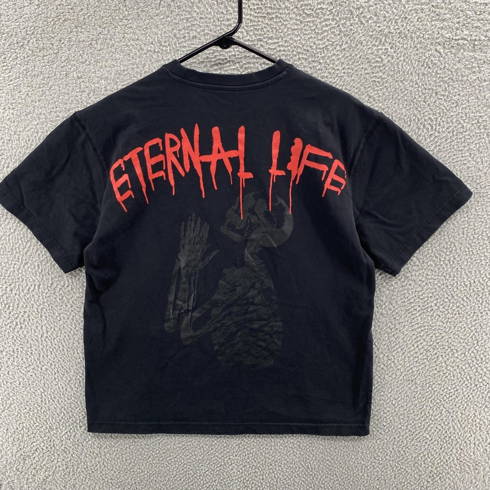 RawGear T Shirt Mens Small Black Eternal Life Graphic Gym Workout Streetwear