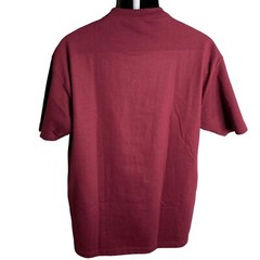 Texas Short Sleeve Crewneck T Shirt L Maroon Red Cotton Pullover Puff Vinyl