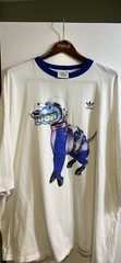 adidas Men’s Fresh Tee Short Sleeve T-Shirt Black/White, Crew Neck, Size XL