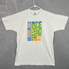 A1 Vintage 90s On The Road To Independence T Shirt Adult XL White USA Made Mens