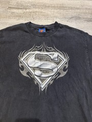 Vintage Superman Tee Y2k Diamond Plate Man Of Steel DC Comics 05 T-Shirt Size L