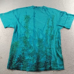 Vintage 1993 Local Color T-Shirt Sz Large Tie Dye Seals Ocean All Over Print