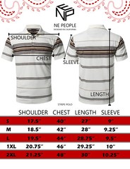 NE PEOPLE Men’s Everyday Basic Stripe Polo T-shirts [NEMT273]