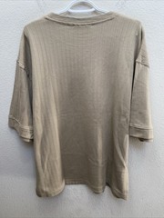 NEW Amongst Others Men’s Large Beige Drop Shoulder Boxy Short Sleeve T-Shirt