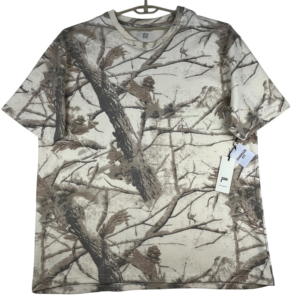 Public Supply T-Shirt Mens 3X Oversize Fit Camo Tree Branch P1067211-HCMBC-PD43