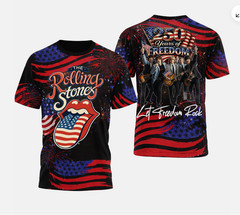 The Rolling Stones Band 250th Anniversary America, 250th years of Freedom Shirt.