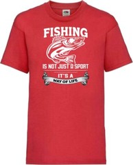 Fishing Sport Way Of Life Humour Novelty T Shirt Various Colours And Sizes